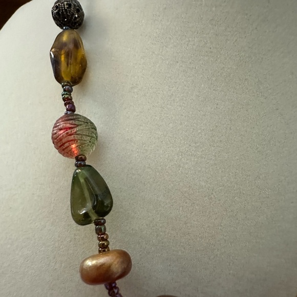 Lia Sophia COLOR VIBE Agate Necklace 16-19” - Picture 3 of 3